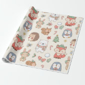 Persoonlijk kerstnaam inpakpapier | Elegant (Uitgerold)