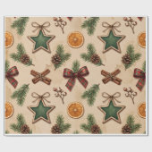 Persoonlijk kerstnaam inpakpapier | Elegant (Vlak)
