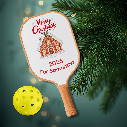 Persoonlijk kerstpickleballpaddle voor mama pickleball paddle