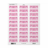 Persoonlijk kerstsnowman retouradres etiket (Full Sheet)