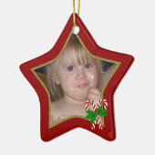 Persoonlijk kerstStar-versieringsmodel Keramisch Ornament (Links)