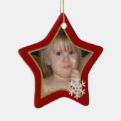 Persoonlijk kerstStar-versieringsmodel Keramisch Ornament (Rechts)