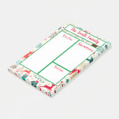 Persoonlijk kerstthema post-it® notes (Schuin)