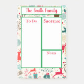 Persoonlijk kerstthema post-it® notes (Voorkant)