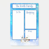 Persoonlijk kerstthema post-it® notes (Voorkant)