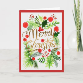 Persoonlijk kerstWenskaart Feestdagen Kaart