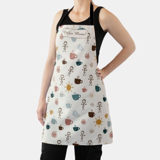 Persoonlijk keukencadeau voor mama koffietijd schort (Insitu)