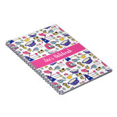 Persoonlijk keukengerei Patroon Naam Notitieboek (Rechterzijde)