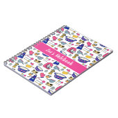 Persoonlijk keukengerei Patroon Naam Notitieboek (Linkerzijde)