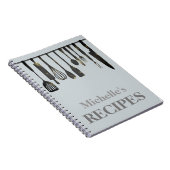 Persoonlijk keukengerei receptenschrift notitieboek (Rechterzijde)