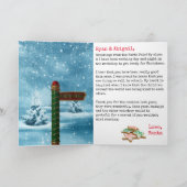 Persoonlijk KIND van de kerstman Feestdagen Kaart (Binnen)