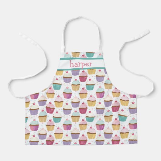 Persoonlijk Kinder Cupcake Schort (Voorkant)