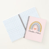 Persoonlijk kinder regenboog schrift voor terug na notitieboek (Binnen)