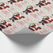 Persoonlijk Kinder Santa Kerst Inpakpapier (Hoek)