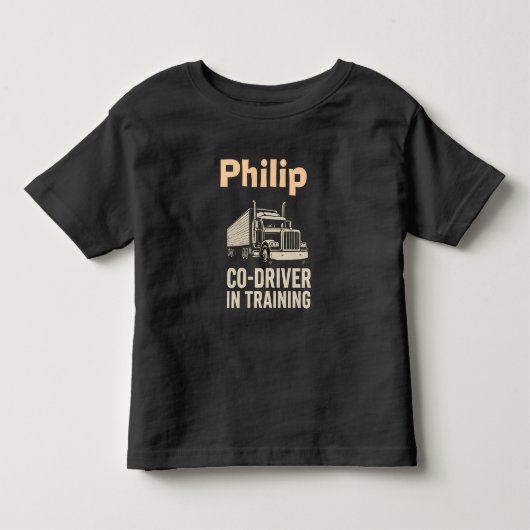 Persoonlijk kinder shirt voor vrachtwagenchauffeur (Voorkant)