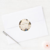 Persoonlijk Kinderen Leesboekplaat Ronde Sticker (Envelop)