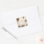 Persoonlijk Kinderen Leesboekplaat Vierkante Sticker (Envelop)
