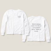 Persoonlijk Kinderen Tri-blend Lange Mouwen T-shir (Voorkant /achterkant)