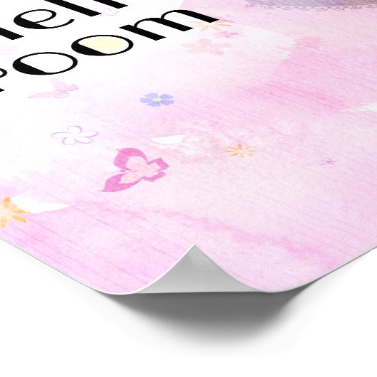 Persoonlijk kinderkamerbord poster (Hoek)