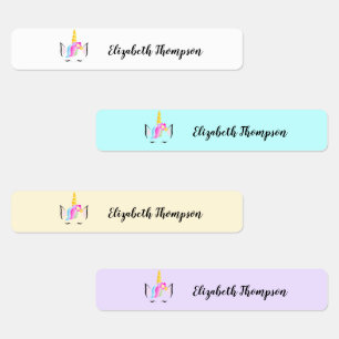 Persoonlijk kinderlabel Cute Unicorn Labels