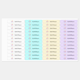 Persoonlijk kinderlabel Cute Unicorn Labels