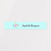 Persoonlijk kinderlabel Cute Unicorn Labels (Design 2)