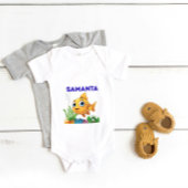 Persoonlijk "[Kindernaam]" Baby Vis Rompertje Romper