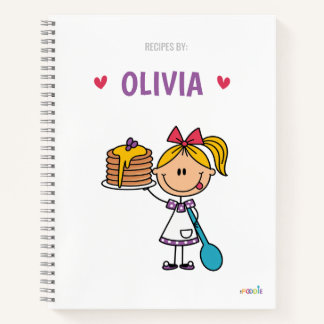 Persoonlijk kinderreceptenboek notitieboek