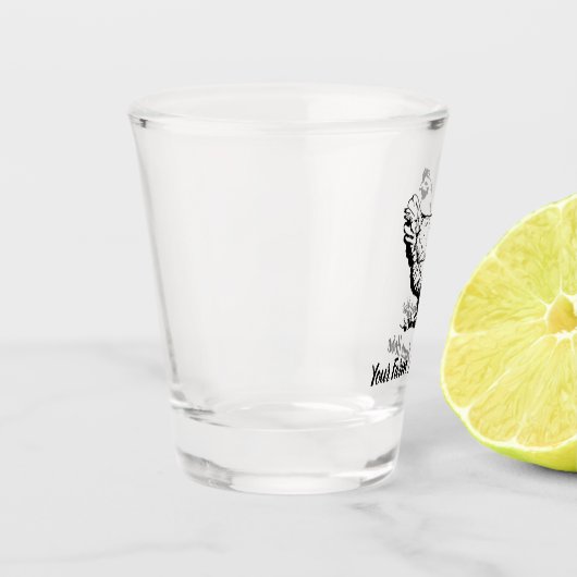 Persoonlijk kippenBoerderij Shot Glas (Links)