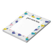 Persoonlijk kippenNotitieblok Notitieblok (Linkerzijde)