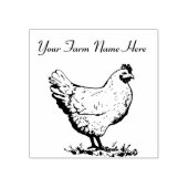 Persoonlijk kippenvel rubberstempel (Afrduk)