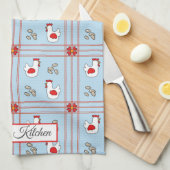 Persoonlijk kippenvel theedoek (Quarter Fold)