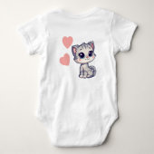 Persoonlijk Kitten & Garen Baby Bodyotje Romper (Achterkant)