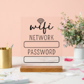 Persoonlijk Klant-Wifi-Accountbord Acryl Bord (Huwelijk)