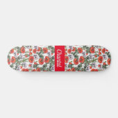 Persoonlijk Klaprozenpatroon Skateboard (Horizontaal)