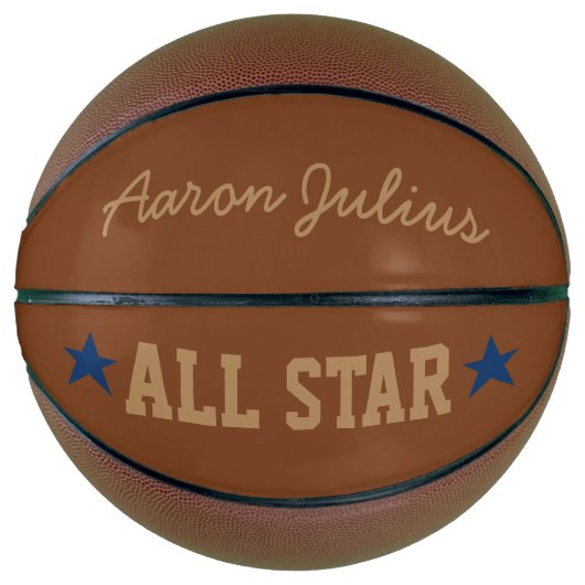 Persoonlijk klassiek All Star basketbal cadeau (Voorkant)