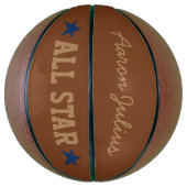 Persoonlijk klassiek All Star basketbal cadeau (Verticaal)