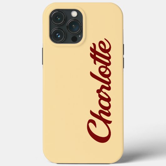 Persoonlijk Klassiek Elegant Monogram Beige Case-Mate iPhone Case (Achterkant)