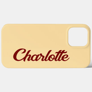 Persoonlijk Klassiek Elegant Monogram Beige Case-Mate iPhone Case
