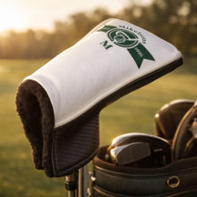 Persoonlijk klassiek groen golf monogram embleem