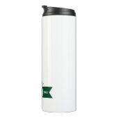 Persoonlijk klassiek groen golf monogram embleem thermosbeker (Geroteerd rechts)