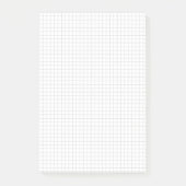 Persoonlijk klein ruitjespapier (rasters / vierkan post-it® notes (Voorkant)