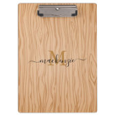 Persoonlijk klembord met naam en initiaal (Voorkant)