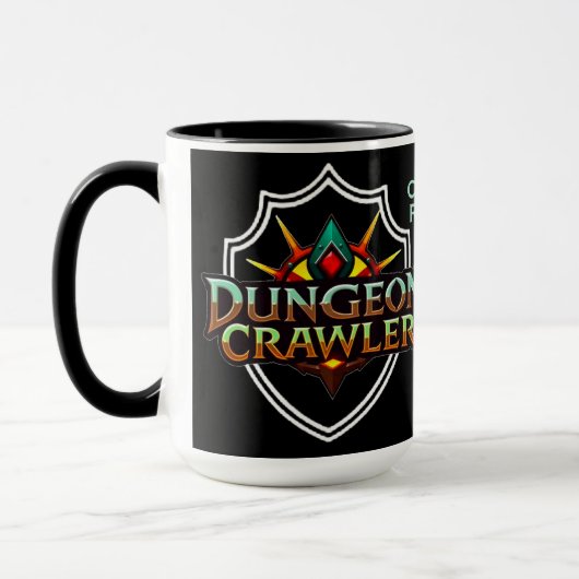 Persoonlijk Kleur Logo 2 voor Dungeon Crawler Mok (Links)