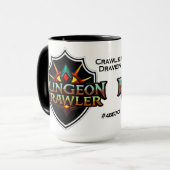 Persoonlijk Kleur Logo voor Dungeon Crawler Mok (Voorkant links)