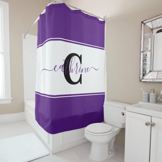 Persoonlijk kleurblok  douchegordijn (In situ)