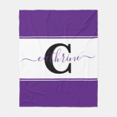 Persoonlijk kleurblok  fleece deken (Voorkant)