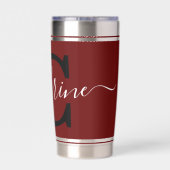 Persoonlijk kleurblok geïsoleerde drinkbeker (Achterkant)