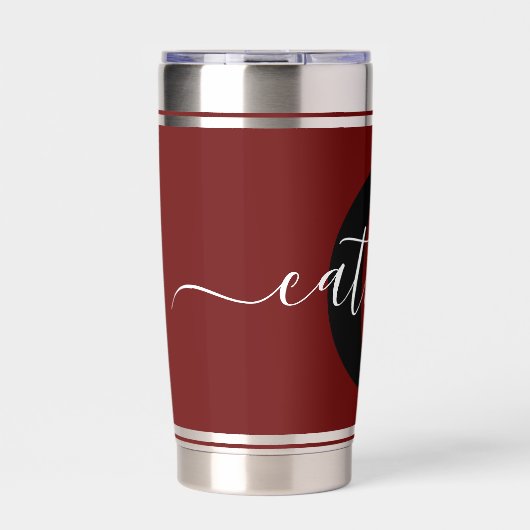 Persoonlijk kleurblok geïsoleerde drinkbeker (Voorkant)