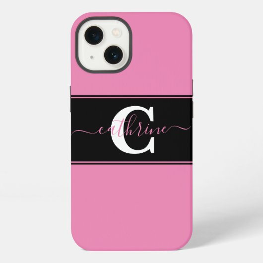 Persoonlijk kleurblok iPhone hoesje (Achterkant)
